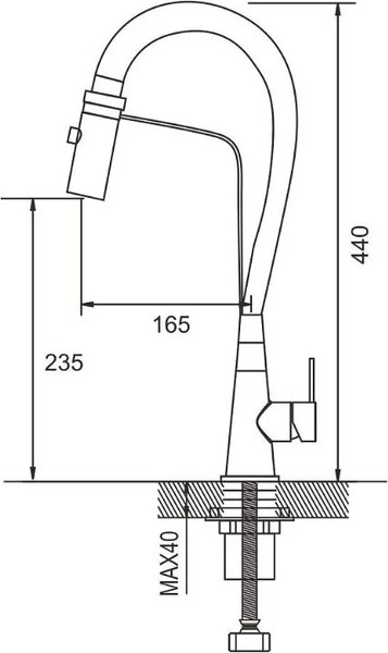 Изображение товара Смеситель Shevanik S943C-1 (белый)