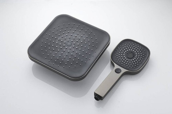 Изображение товара Душевая система со смесителем Shevanik S9736T (оружейная сталь)