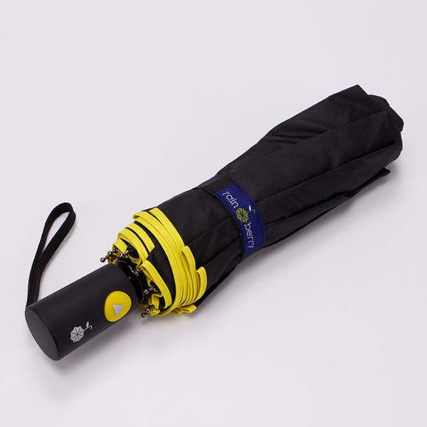 Изображение товара Зонт складной Rain Berry 734-1306.1 (черный/желтый)