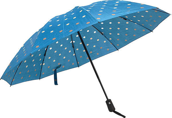 Изображение товара Зонт складной Rain Berry 734-23331.1 (голубой/горох)