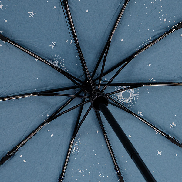 Изображение товара Зонт складной Rain Berry 734-23335.1 (черный/голубой)