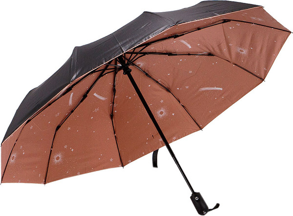 Изображение товара Зонт складной Rain Berry 734-23335.2 (черный/пудровый)