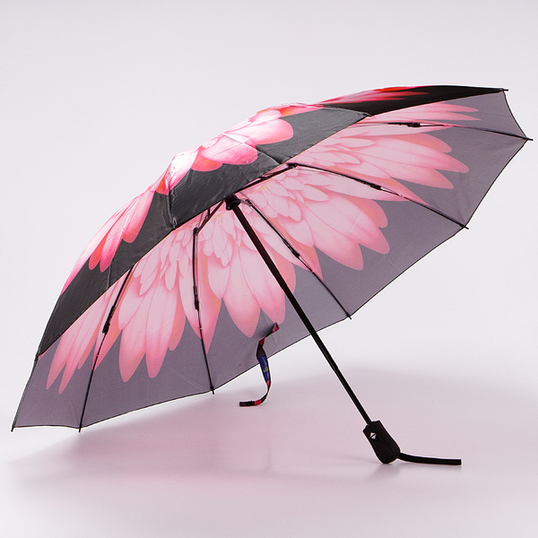 Изображение товара Зонт складной Rain Berry 734-23340.1 (черный/светло-розовый)