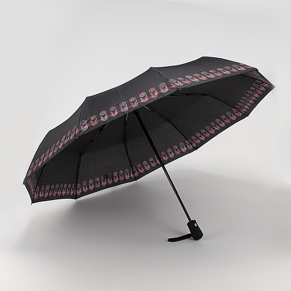 Изображение товара Зонт складной Rain Berry 734-23588.2 (черный/узор)