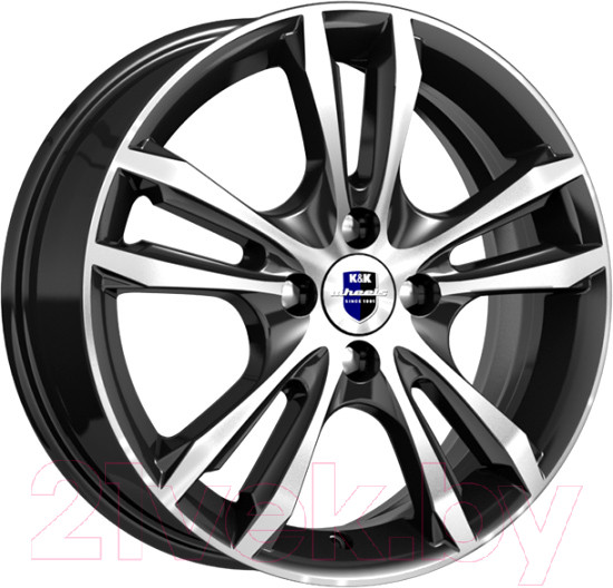 Изображение товара Литой диск K&K Samara 16x6" 4x100мм DIA 67.1мм ET 45мм Алмаз черный