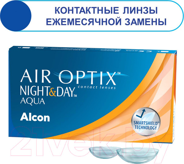 Изображение товара Контактная линза Air Optix Night&Day Sph-1.25 R8.4 D13.8