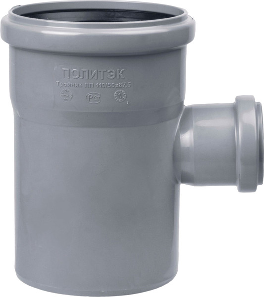 Изображение товара Тройник внутренней канализации Политэк ТПК 110x50/87 ПП