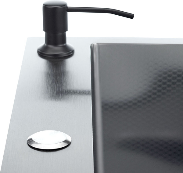 Изображение товара Мойка кухонная STELLAR S6050NB-D (3h) (нано черный)