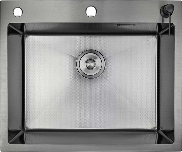 Изображение товара Мойка кухонная STELLAR S6050NB-D (3h) (нано черный)