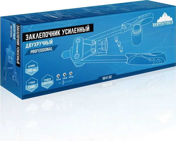 Изображение товара Ручной заклепочник Vertex Tools 0041-02