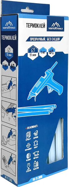 Изображение товара Клеевые стержни Vertex Tools 11х300мм / 18-11-300 (1кг)