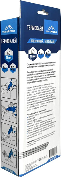 Изображение товара Клеевые стержни Vertex Tools 11х300мм / 18-11-300 (1кг)