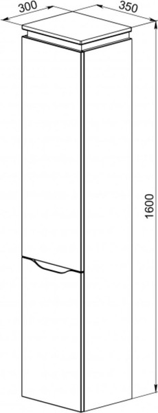 Изображение товара Шкаф-пенал для ванной АВН Nola 35 / 86.10-01