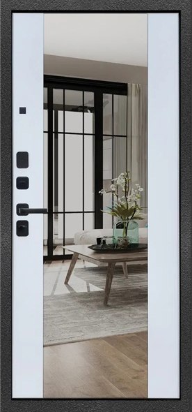 Изображение товара Входная дверь МеталЮр M103 Velluto Bianco (86x205, левая)
