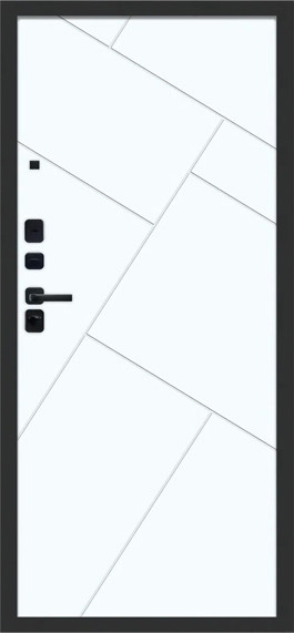 Изображение товара Входная дверь МеталЮр M104 Velluto Bianco (86x205, левая)