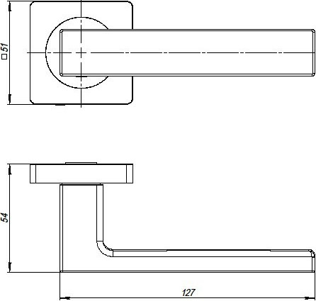 Изображение товара Ручка дверная Ajax furniture Optima K.JK51 BL-24 (черный)
