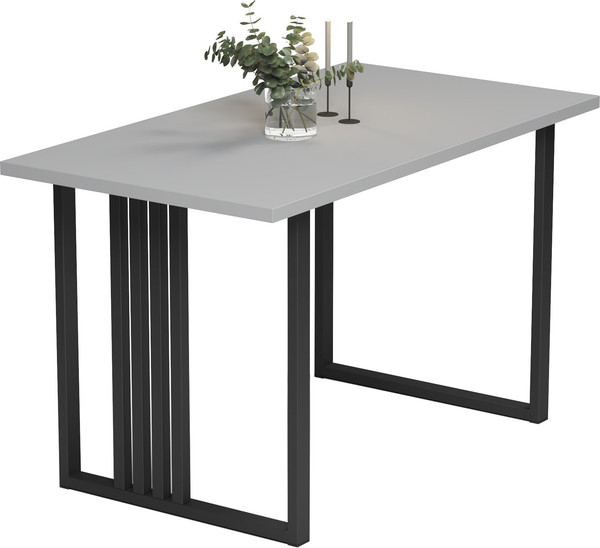 Изображение товара Обеденный стол Mio Tesoro Laim 100x60 (серый/черный)