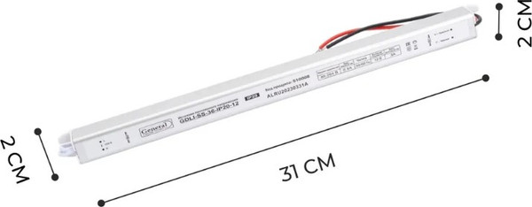 Изображение товара Драйвер для светодиодной ленты General Lighting GDLI-SS-48-IP20-12 / 510009