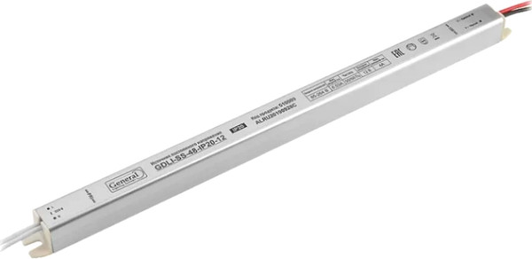 Изображение товара Драйвер для светодиодной ленты General Lighting GDLI-SS-48-IP20-12 / 510009
