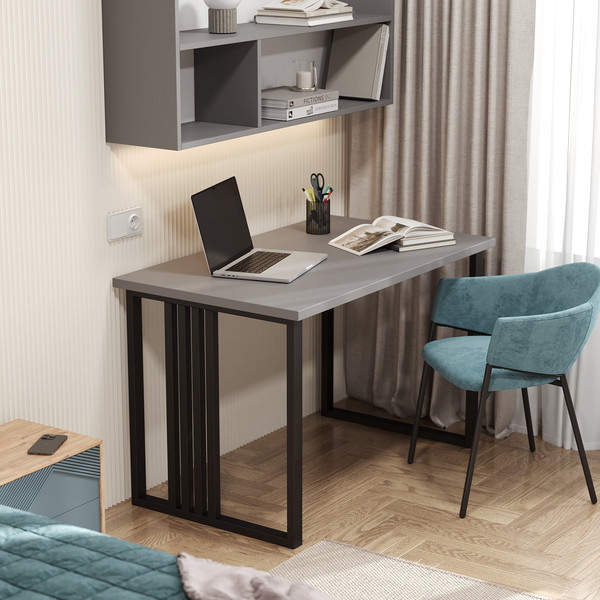 Изображение товара Письменный стол Mio Tesoro Франко 100x60 (серый/черный)