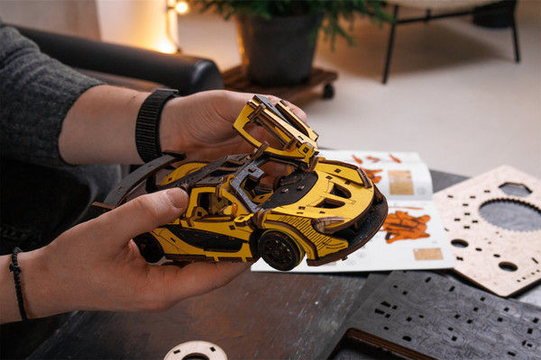 Изображение товара Автомобиль игрушечный EWA Гоночный автомобиль (желтый)