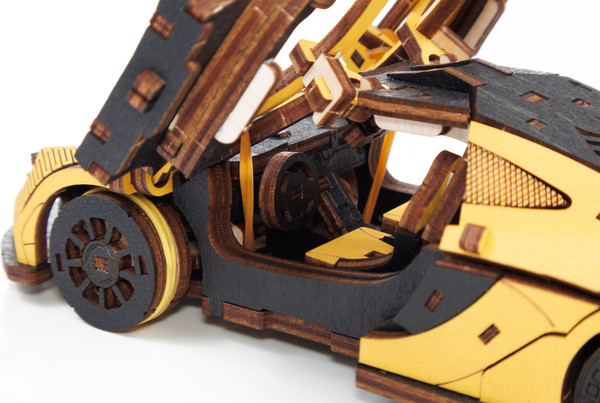 Изображение товара Автомобиль игрушечный EWA Гоночный автомобиль (желтый)