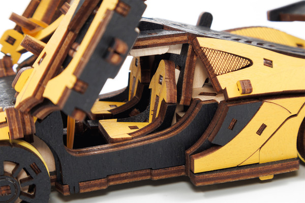 Изображение товара Автомобиль игрушечный EWA Гоночный автомобиль (желтый)