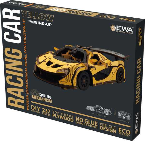 Изображение товара Автомобиль игрушечный EWA Гоночный автомобиль (желтый)