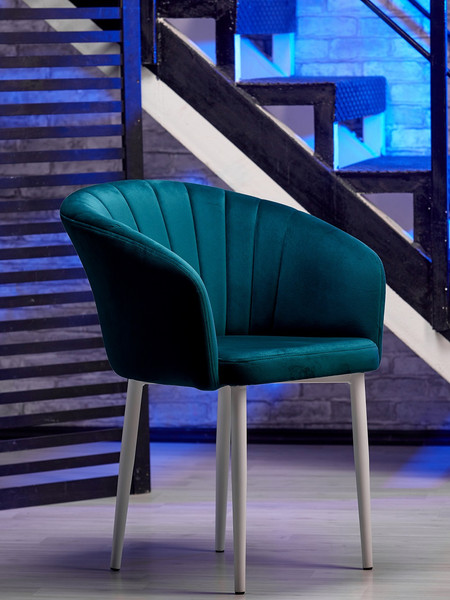 Изображение товара Стул Памир Версаль F77 (синий/белая опора)