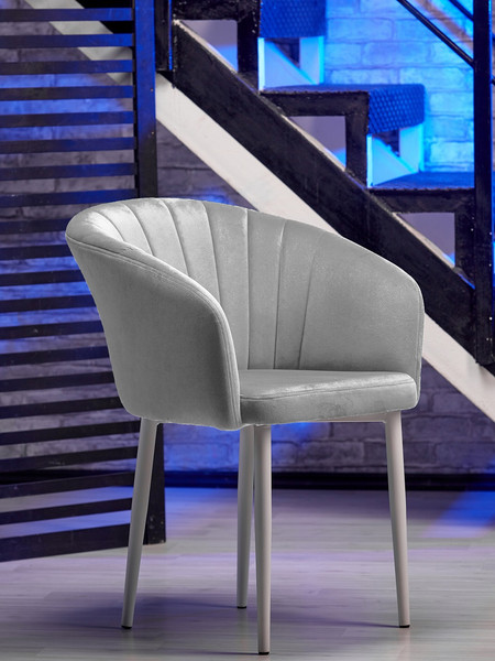 Изображение товара Стул Памир Версаль F80 (серый минт/белая опора)