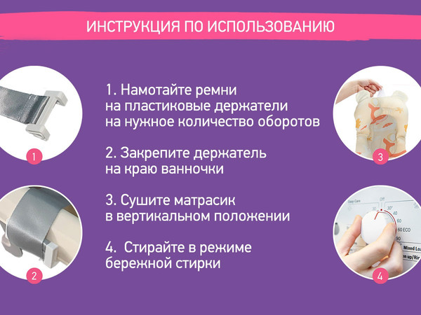 Изображение товара Ванночка детская ROXY-KIDS Киты RFB-11-Р (розовый)