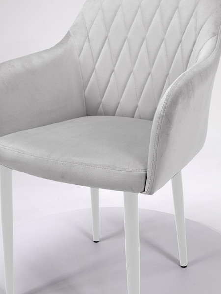 Изображение товара Стул Памир Марсель F80 (серый минт/белая опора)