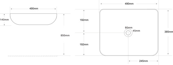 Изображение товара Умывальник Roxen Pure 570050-GR