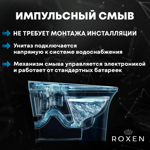 Изображение товара Унитаз приставной Roxen Turbo 620250-01 (с импульсным смывом)