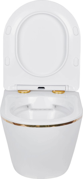 Изображение товара Унитаз подвесной Roxen Antares 530110-01G Rimless Soft Close NC (золотой)