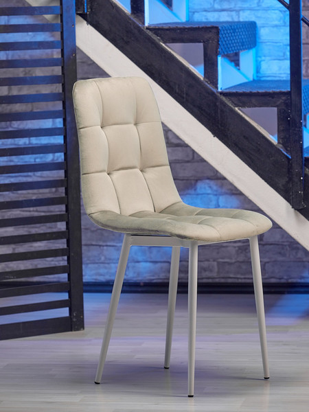 Изображение товара Стул Памир Саваж F06 (светло-бежевый/белая опора)