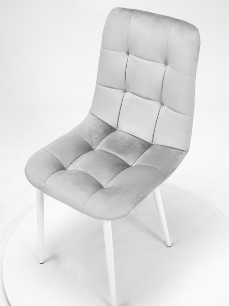 Изображение товара Стул Памир Саваж F80 (серый минт/белая опора)