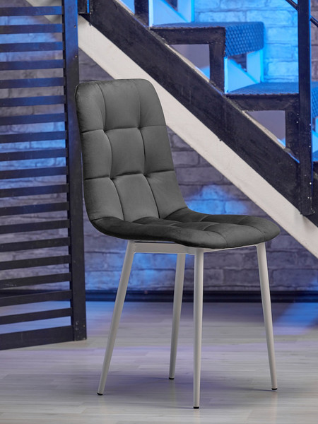 Изображение товара Стул Памир Саваж F83 (серый/белая опора)