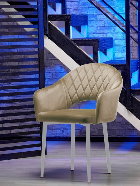 Изображение товара Стул Памир София F08 (бежевый/белая опора)