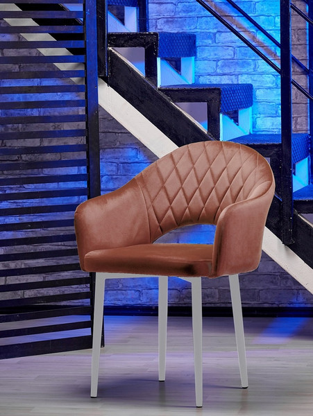 Изображение товара Стул Памир София F62 (розовый/белая опора)