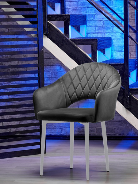 Изображение товара Стул Памир София F83 (серый/белая опора)