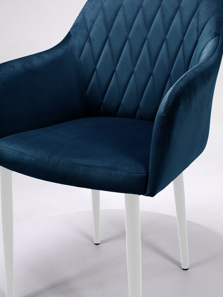 Изображение товара Стул Памир Марсель F77 (синий/белая опора)