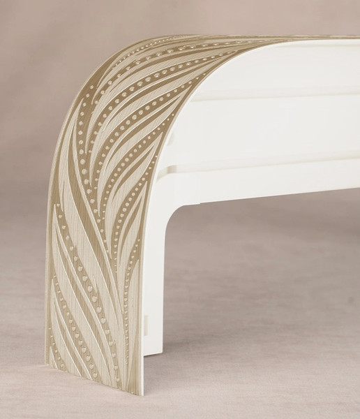 Изображение товара Карниз для штор LEGRAND Глэдис 7см 3м 2р с поворотами / 58139344 (бежевый/золотой)