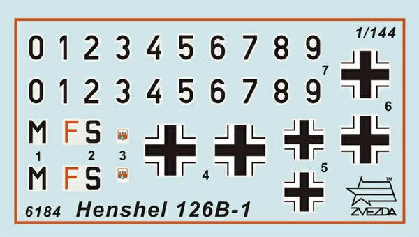 Изображение товара Сборная модель Звезда Немецкий самолёт-разведчик Henschel / 6184