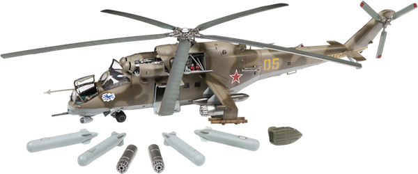 Изображение товара Сборная модель Звезда Советский ударный вертолёт Ми-24В/ВП / 4823