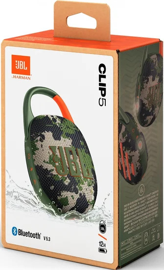 Изображение товара Портативная колонка JBL Clip 5  (камуфляж)