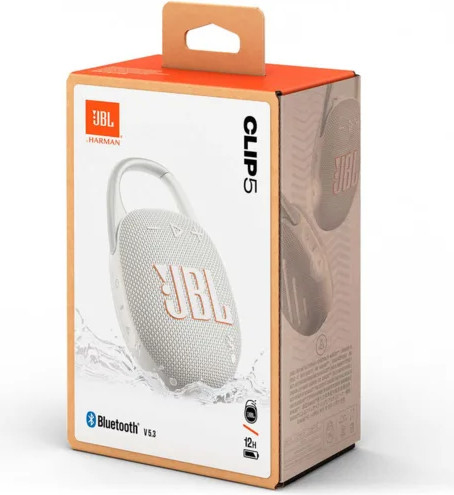 Изображение товара Портативная колонка JBL Clip 5 (белый)