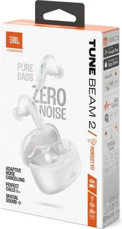 Изображение товара Беспроводные наушники JBL Tune Beam 2 / JBLTBEAM2WHT (белый)