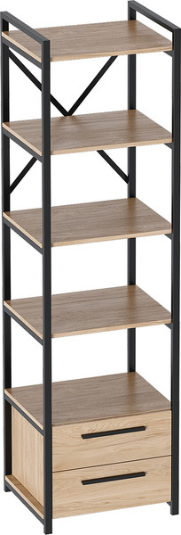 Изображение товара Комплект стоек для стеллажа Мебельград Бонн 54.5x44.5x189.5 (черный)