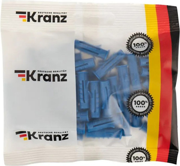 Изображение товара Дюбель распорный Kranz 8х30 / KR-01-3618-010 (50шт, синий)